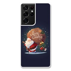 Новорічний чохол «Santa Claus» на Samsung S21 Ultra арт. 1175