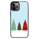 Новогодний чехол «Christmas trees on the hill» на iPhone 12 mini арт. 1218