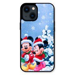 Новорічний чохол &laquo;Mickey Mouse and Minnie Mouse&raquo; на iPhone 15 Plus арт. 1906