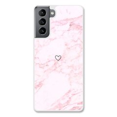 Чохол «Heart and pink marble» на Samsung S21 арт. 1471