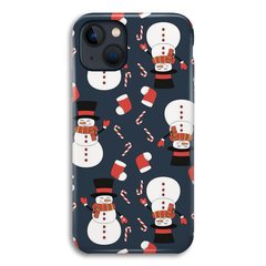 Новогодний чехол «Snowmens» на iPhone 15 Plus арт. 1489