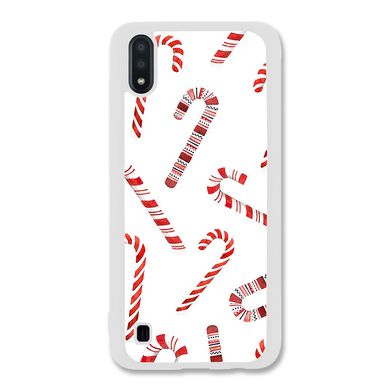 Новогодний чехол «Candy cane» на Samsung M01 арт. 1170