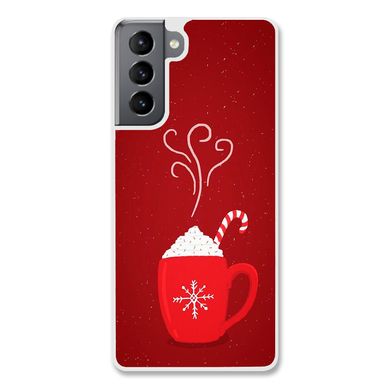 Новорічний чохол «Hot chocolate» на Samsung S21 арт. 1183