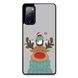 Новогодний чехол «Deer and penguin» на Samsung S20 арт. 1485