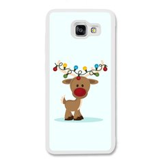 Новогодний чехол «Deer with garland» на Samsung A7 2016 арт. 1216