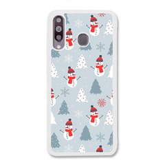 Новогодний чехол «Snowmen» на Samsung M30 арт. 1171