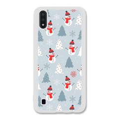 Новорічний чохол «Snowmen» на Samsung M01 арт. 1171