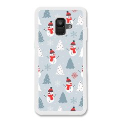 Новогодний чехол «Snowmen» на Samsung A6 2018 арт. 1171