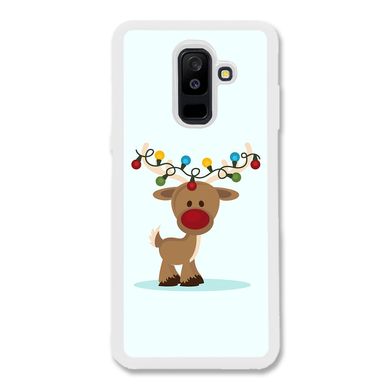 Новогодний чехол «Deer with garland» на Samsung A6 Plus 2018 арт. 1216