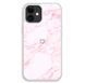 Чохол &laquo;Heart and pink marble&raquo; на iPhone 12 mini арт.1471