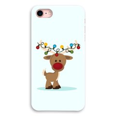 Новогодний чехол «Deer with garland» на iPhone 7|8|SE 2 арт. 1216