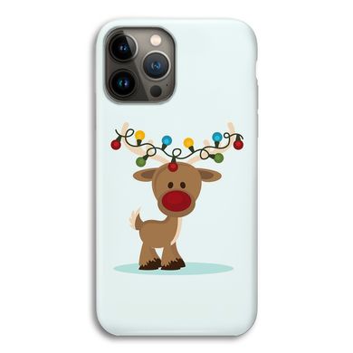 Новогодний чехол «Deer with garland» на iPhone 13 Pro арт. 1216