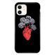 Чехол &laquo;Heart in flowers&raquo; на iPhone 12 mini арт.2325