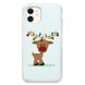 Новогодний чехол «Deer with garland» на iPhone 11 арт. 1216