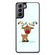 Новогодний чехол «Deer with garland» на Samsung S21 арт. 1216