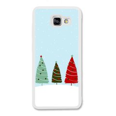 Новогодний чехол «Christmas trees on the hill» на Samsung A7 2016 арт. 1218