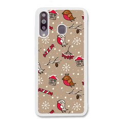 Новогодний чехол «Christmas birds» на Samsung M30 арт. 1172