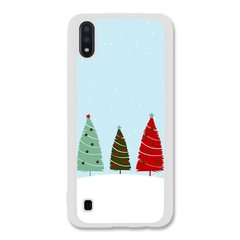 Новорічний чохол «Christmas trees on the hill» на Samsung A01 арт. 1218