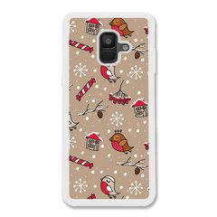 Новогодний чехол «Christmas birds» на Samsung A6 2018 арт. 1172