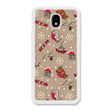 Новорічний чохол «Christmas birds» на Samsung J3 2017 арт. 1172