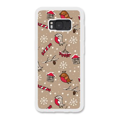 Новогодний чехол «Christmas birds» на Samsung S8 Plus арт. 1172