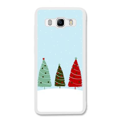 Новогодний чехол «Christmas trees on the hill» на Samsung J7 2016 арт. 1218