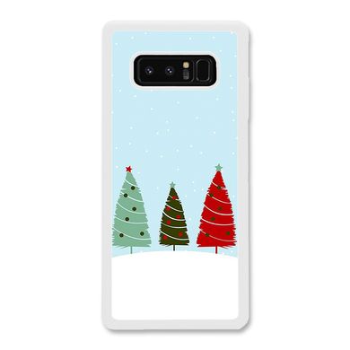 Новогодний чехол «Christmas trees on the hill» на Samsung Note 8 арт. 1218