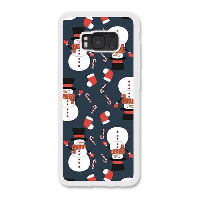 Новогодний чехол «Snowmens» на Samsung S8 арт. 1489