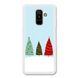 Новорічний чохол «Christmas trees on the hill» на Samsung A6 Plus 2018 арт. 1218