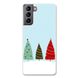 Новорічний чохол «Christmas trees on the hill» на Samsung S21 арт. 1218