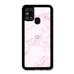 Чехол &laquo;Heart and pink marble&raquo; на Samsung M31 арт. 1471