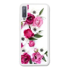 Чехол «Pink flowers» на Samsung А7 2018 арт. 944