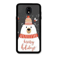 Новогодний чехол &laquo;Happy Holidays&raquo; на Samsung J7 2017 арт. 1897