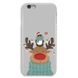 Новорічний чохол «Deer and penguin» на iPhone 6|6s арт. 1485