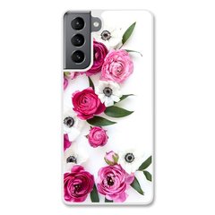 Чохол «Pink flowers» на Samsung S21 Plus арт. 944
