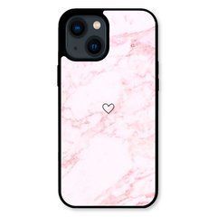 Чехол &laquo;Heart and pink marble&raquo; на iPhone 15 арт.1471