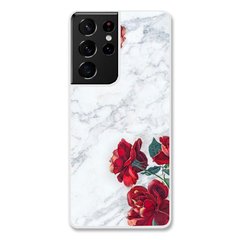 Чехол «Marble roses» на Samsung S21 Ultra арт. 785