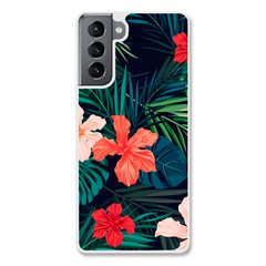 Чехол «Tropical flowers» на Samsung S21 арт. 965