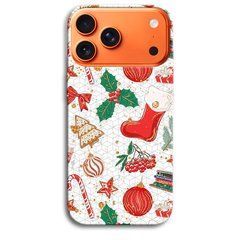 Новогодний чехол &laquo;Red abstraction&raquo; на iPhone 17 Pro Max арт. 1486