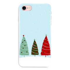 Новогодний чехол «Christmas trees on the hill» на iPhone 7|8|SE 2 арт. 1218