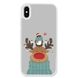 Новогодний чехол «Deer and penguin» на iPhone X|Xs арт. 1485