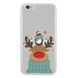 Новорічний чохол «Deer and penguin» на iPhone 6|6s арт. 1485