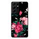 Чохол «Dark flowers» на Samsung S21 Ultra арт. 1237