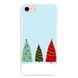 Новогодний чехол «Christmas trees on the hill» на iPhone 7|8|SE 2 арт. 1218