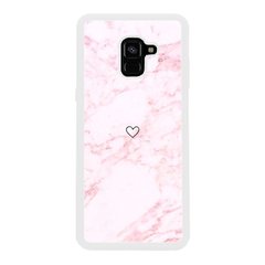 Чехол «Heart and pink marble» на Samsung А8 Plus 2018 арт. 1471