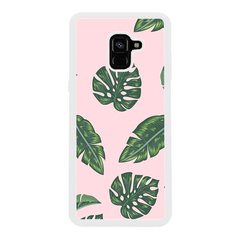 Чехол «Tropical leaves» на Samsung А8 Plus 2018 арт. 1303