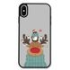 Новогодний чехол «Deer and penguin» на iPhone X|Xs арт. 1485