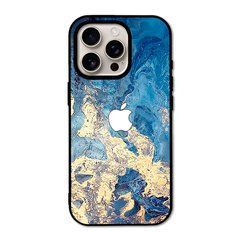 Чехол &laquo;Blue gold&raquo; на iPhone 16 Pro Max арт.1506-я