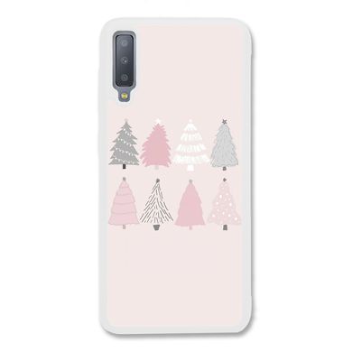 Новорічний чохол «Christmas trees» на Samsung A7 2018 арт. 1493