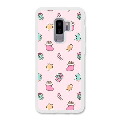 Новорічний чохол «Pink christmas» на Samsung S9 Plus арт. 1182